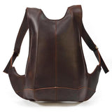 Handmade Crazy Horse Leather Men's Backpack