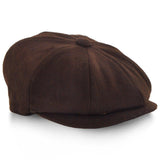 5 Colors - Shelby - Walrus Hat Wool Blend 8 Panel Newsboy Cap