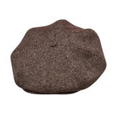 Eight Piece Cap Tweed-Brown