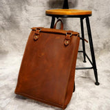 Luxury Crazy Horse Leather Backpack&Computer bag