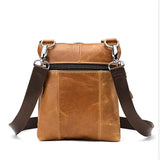 Mens Vintage Large Capacity Messenager Bags Casual Leather Shoulder Bags