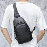 Fashion Large Capacity Plain Soft Leather Crossbody Bags