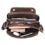 Genuine Leather Retro Large Capacity Shoulder Bag Crossbody Bag