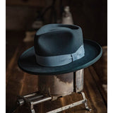 Navy fedora hat