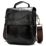 Men's Flap Type Shoulder Bag Retro Leather Crossbody Bag Handbag
