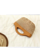 Ladies shell-shaped straw woven bag beach vacation handbag