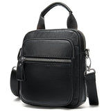 Men's Leather Crossbody Bag Simple Style Handbag Shoulder Bag
