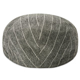 GREY & WHITE STRIPED MODA FLAT CAP