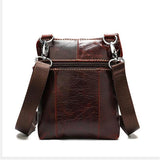 Mens Vintage Large Capacity Messenager Bags Casual Leather Shoulder Bags