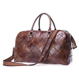 Large Capacity Travel Casual Leather Handbags Print Duffel Bags