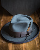 Vintage blue fedora