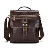 Men's Retro Casual Leather Business Handbag Crossbody Bag