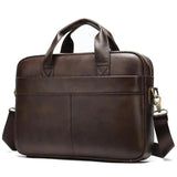 Handy Large Capacity Vintage Durable Waterproof Business Bridfcase Handbag