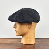 Eight Piece Cap Tweed-Black/Grey