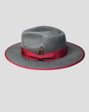 Ferguson Fedora - Slate + Burgundy