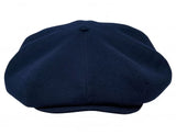 Eight Piece Cap Tweed-Navy Blue