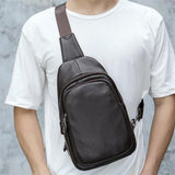 Fashion Large Capacity Plain Soft Leather Crossbody Bags