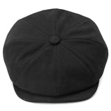 BLACK MODA NEWSBOY CAP