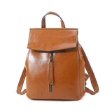 Genuine leather Cowhide Women's bags Backpack