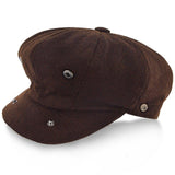 5 Colors - Shelby - Walrus Hat Wool Blend 8 Panel Newsboy Cap