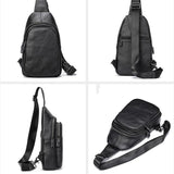 Fashion Large Capacity Plain Soft Leather Crossbody Bags