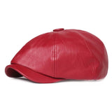 "Kenmare" Newsboy Leather Cap