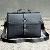 Men's Business Handbag Leather Laptop Bag Casual Crossbody Bag
