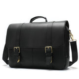 Men's Genuine Leather Handbag Large Capacity Waterproof Crossbody Bag