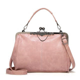 Ladies vintage leather diagonal bag handbag