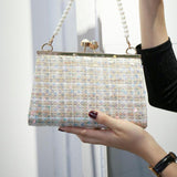 Woolen handbag versatile banquet dress bag dinner bag