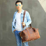 Large Capacity Casual Durable Retro Travelling Handbag