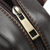 Leather Business Retro Waterproof Portable Briefcase Casual Shoulder Bag Crossbody Bag