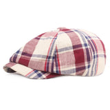 "NY-Parker" Newsboy Plaid Cap