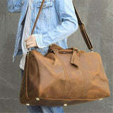 Large Capacity Casual Durable Retro Travelling Handbag