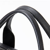 Men's Business Leather Handbag Large Capacity 15.6-Inch Computer Bag Shoulder Bag