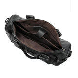 Mens Large Capacity Simple Style Leather Business Travelling Handbag