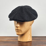 Eight Piece Cap Tweed-Black/Grey