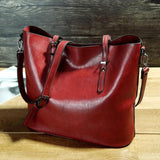 Ladies Vintage Waxed Pitote Bag Crossbody Shoulder Handbag