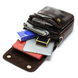 Men's Flap Type Shoulder Bag Retro Leather Crossbody Bag Handbag