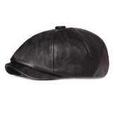 "Kenmare" Newsboy Leather Cap