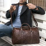 Large Capacity Travel Casual Leather Handbags Print Duffel Bags