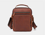 Men's Casaul Leahter Large Capacity Crossbody Bag
