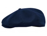 Eight Piece Cap Tweed-Navy Blue