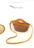 Ladies shell-shaped straw woven bag beach vacation handbag